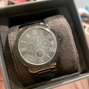 Vince Camuto Black Womens Watch with Crystals (Never Used)